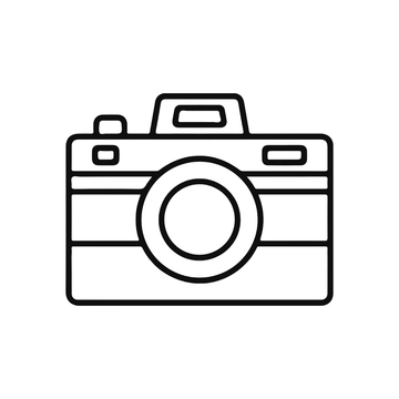 Free Camera Outline Clipart to Edit Online