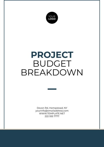 Free Project Budget Breakdown Template to Edit Online