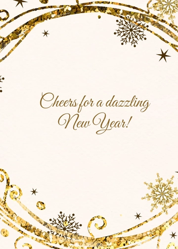 Free Customizable New Year Greeting Card Template to Edit Online