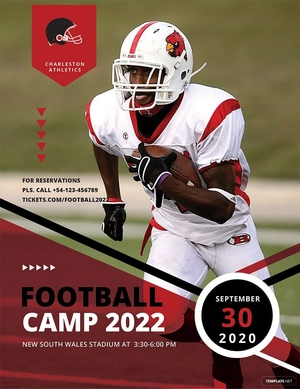 Football Camp Flyer Template