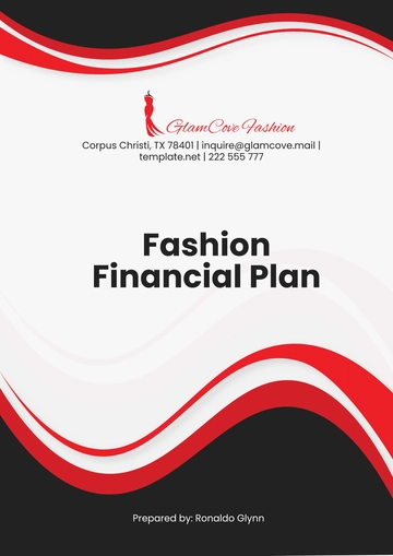 Free Fashion Financial Plan Template to Edit Online