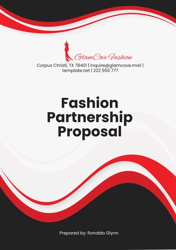 Free Fashion Partnership Proposal Template to Edit Online