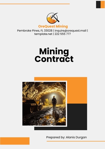 Free Mining Contract Template to Edit Online