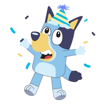 Free Bluey Party Clipart to Edit Online