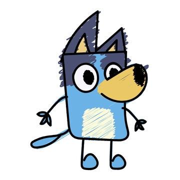 Free Bluey Art Clipart to Edit Online