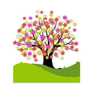 Free Spring Tree Clipart to Edit Online
