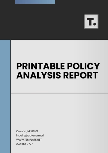 Free Printable Policy Analysis Report Template to Edit Online