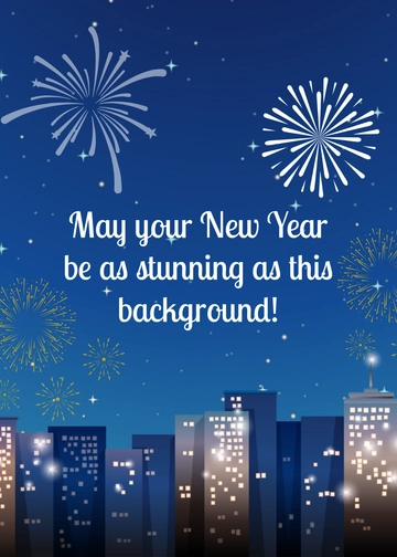 Free New Year Greeting Background Template to Edit Online