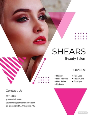 Salon Opening Flyer Template