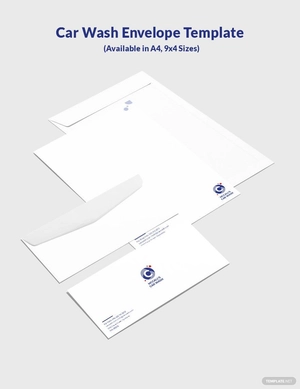 Car Wash Envelope Template