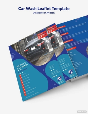 Car Wash Leaflet Template