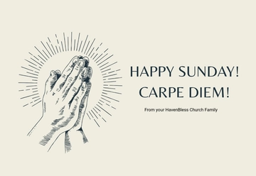 Free Happy Sunday Template to Edit Online