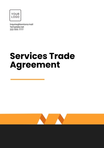 Free Services Trade Agreement Template to Edit Online