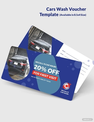Car Wash Voucher Template