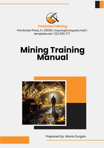 Free Mining Training Manual Template to Edit Online