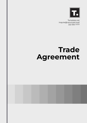 Free Customizable Trade Agreement Layout Template to Edit Online