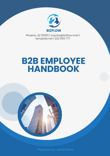 Free B2B Employee Handbook Template to Edit Online | Template.net