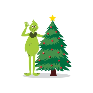 Free Grinch Merry Christmas Clipart to Edit Online