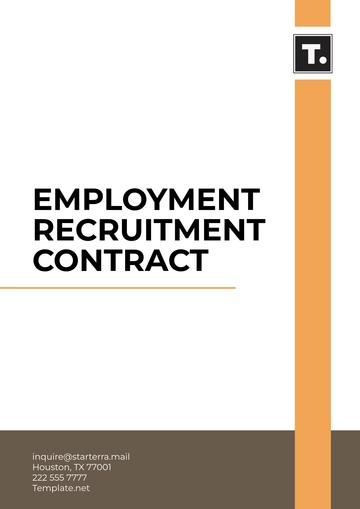 Free Employment Recruitment Contract Template to Edit Online