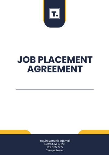 Free Job Placement Agreement Template to Edit Online