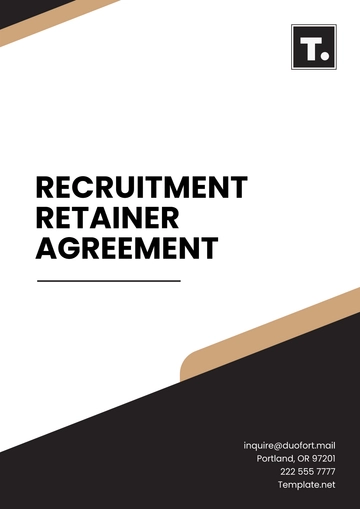 Free Recruitment Retainer Agreement Template to Edit Online