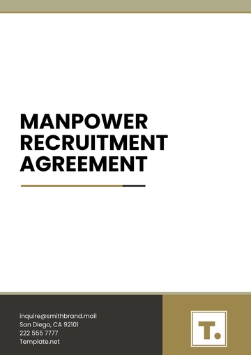 Free Manpower Recruitment Agreement Template to Edit Online