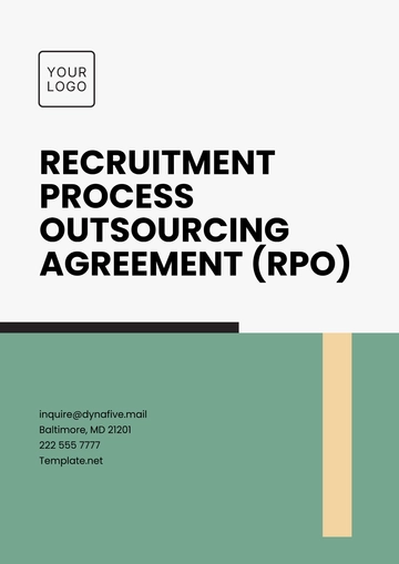 Free Recruitment Process Outsourcing Agreement (RPO) Template to Edit Online
