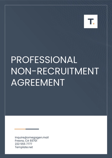 Free Professional Non-Recruitment Agreement Template to Edit Online