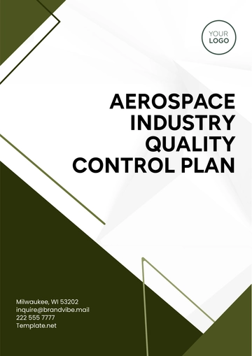 Free Aerospace Industry Quality Control Plan Template to Edit Online
