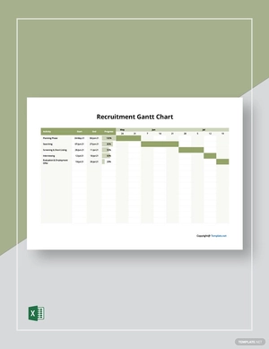 Sample Recruitment Gantt Chart Template