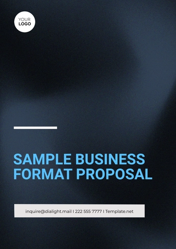 Free Sample Business Format Proposal Template to Edit Online