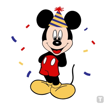 Free Mickey Mouse Birthday Clipart to Edit Online