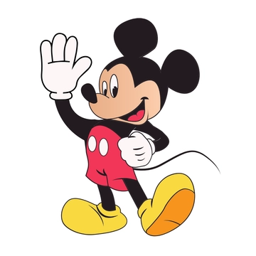 Free Mickey Mouse Waving Clipart to Edit Online