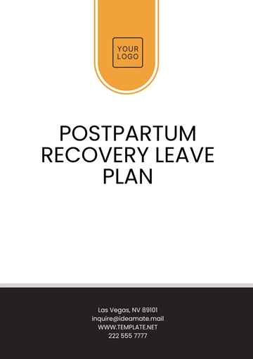 Free Postpartum Recovery Leave Plan Template to Edit Online