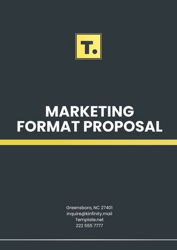 Free Marketing Format Proposal Template to Edit Online