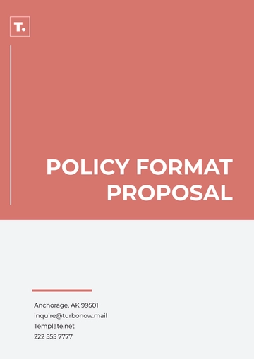 Free Policy Format Proposal Template to Edit Online