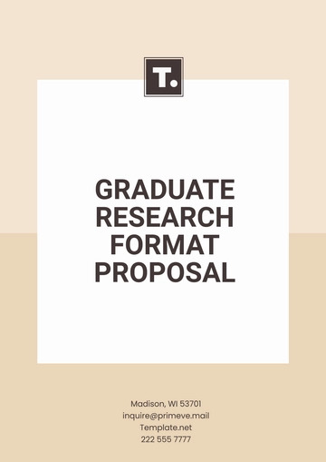 Free Graduate Research Format Proposal Template to Edit Online