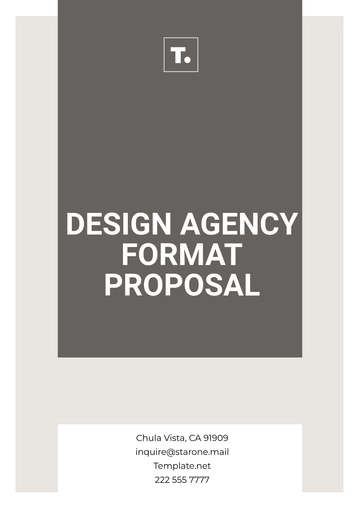 Free Design Agency Format Proposal Template to Edit Online