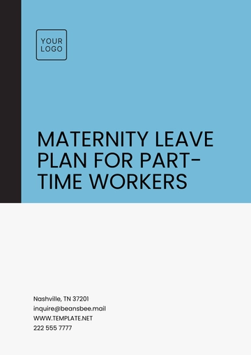 Free Maternity Leave Plan for Part-time Workers Template to Edit Online