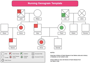 Free Nursing Genogram Template to Edit Online