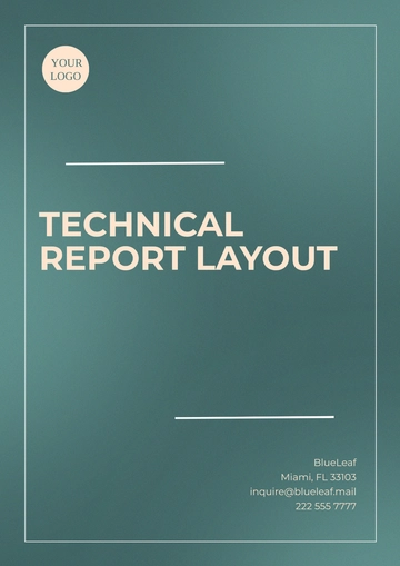 Free Technical Report Layout Template to Edit Online