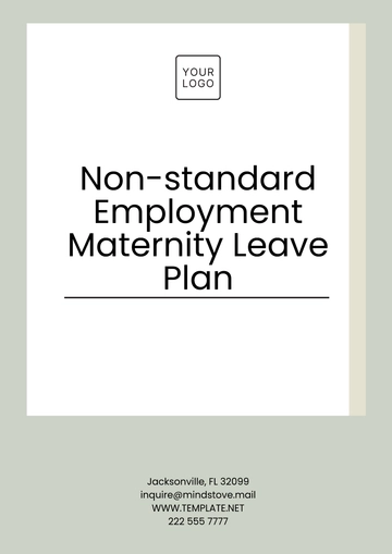 Free Non-standard Employment Maternity Leave Plan Template to Edit Online
