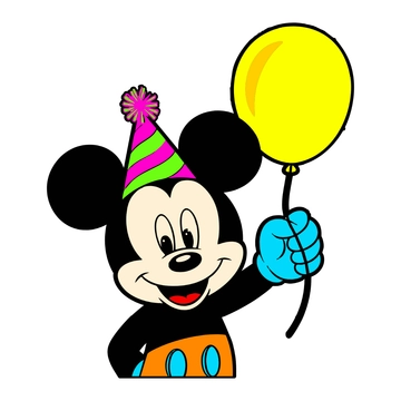 Free Colorful Mickey Mouse Clipart to Edit Online