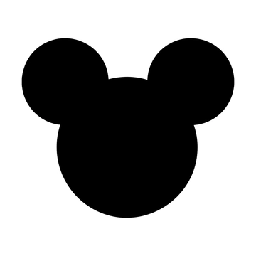 Free Mickey Mouse Silhouette Clipart to Edit Online