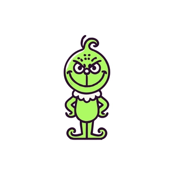 Free Simple Grinch Clipart to Edit Online