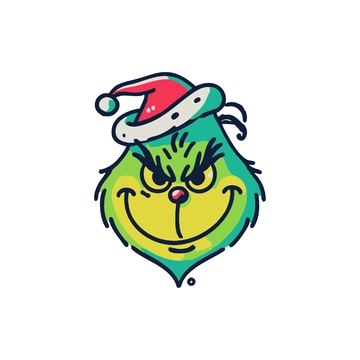 Free Colorful Grinch Clipart to Edit Online