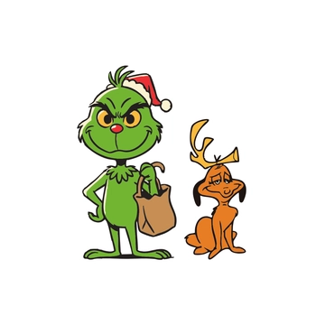 Free Grinch and Max Clipart to Edit Online