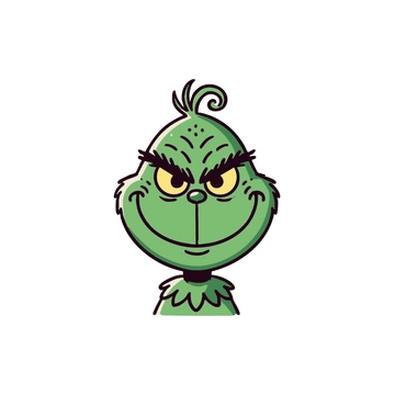 Free Grinch Smiling Clipart to Edit Online