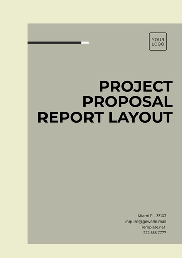 Free Project Proposal Report Layout Template to Edit Online