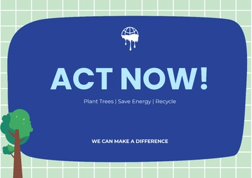 Free Climate Change Signage Template to Edit Online